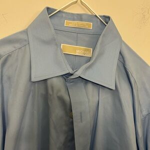 Michael Michael Kors Mens Long‎ Sleeve Dress Shirt Cotton
